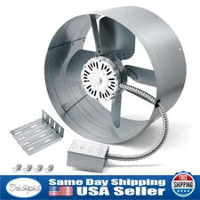 15 Inch Attic Exhaust Fan,1300 CFM,1075 RPM, 3.4 Amp Gable Mount Power Attic Fan