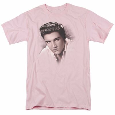 Elvis Presley The Stare T Shirt Mens Licensed The King Tee Light Pink