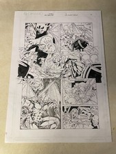 LADY DEATH MEDIEVAL BELLADONNA #1 original comic art STUNNING fangs wings DEMONS