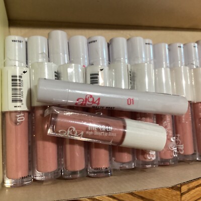 Lot Makeup 37pc AF94 Matte Brat Lip Crayon Linger Pink - 10pc AF94 Lip Gloss 