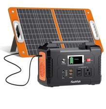 FlashFish 200W 151Wh Portable Power Station  60W 18V Foldable Solar Panel A5M0