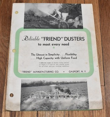 Vintage Reliable Friend Duster Farm Tractor Advertising Sales Brochure