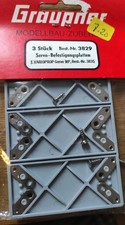 Rarität Varioprop Servo-Befestigungsplatten Graupner 3829 Neu