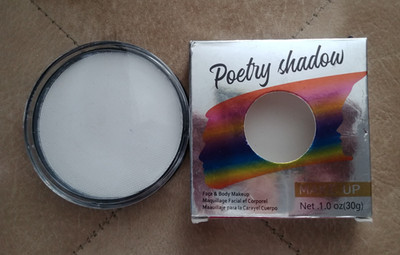 Poetry Shadow High Pigment White Water Based Cake Face & Body Makeup Prof Paint