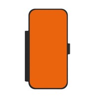 KlapphüLle FüR Apple Iphone 17 Pro Max Farbe Einfarbig Orange