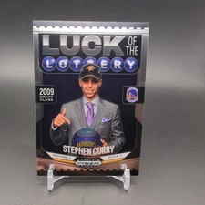 Stephen Curry 2024-25 Panini Prizm Black Luck Of Lottery #12 Warriors 2009 Draft