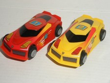 9V MICRO Scalextric - Pair of Hyper Cars - Mint Cdn. (New Pick-Ups)