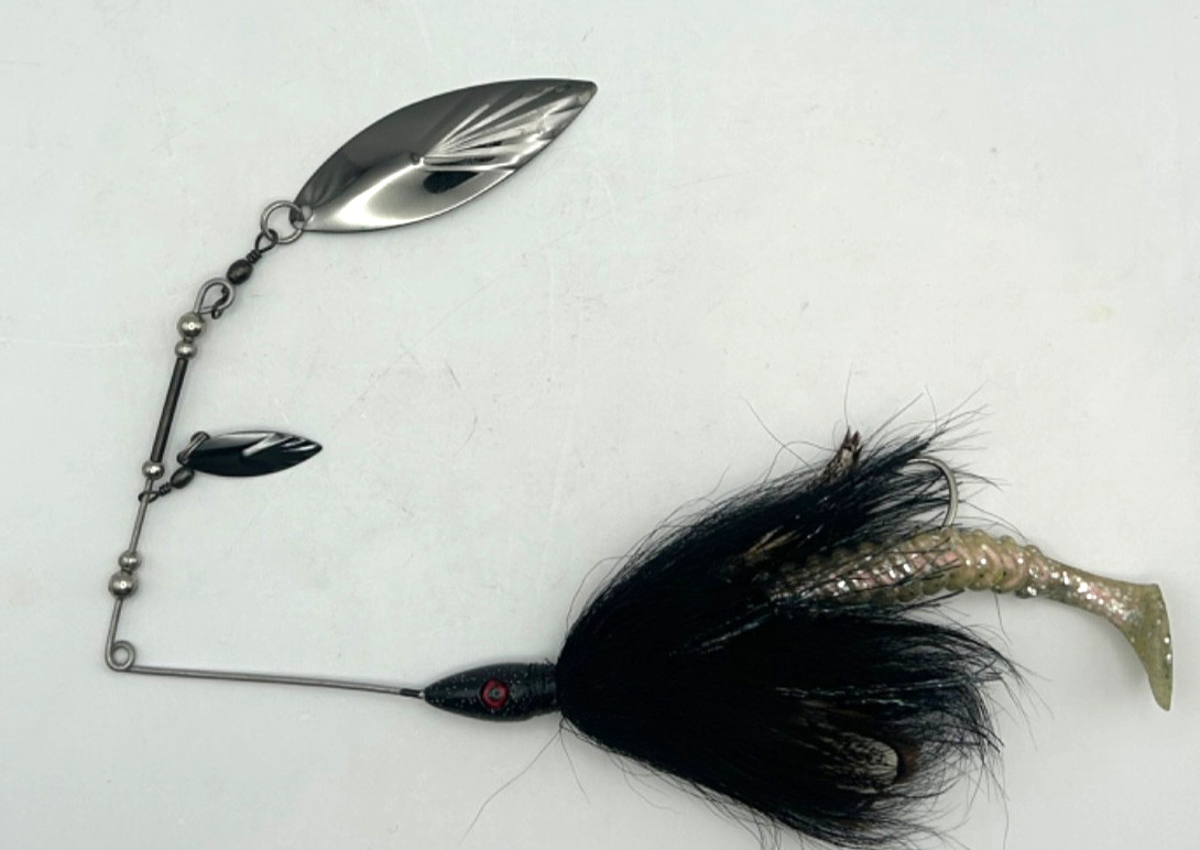 Fudally Stump Hawg Muskie Spinnerbait Double Chrome Blade Discontinued - Image 2