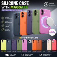 Official Liquid Silicone MagSafe Case for iPhone 17 Pro Max | 17 Pro | 17 -Logo