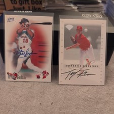 2 Card Auto Lot STL CARDINALS  ON CARD 