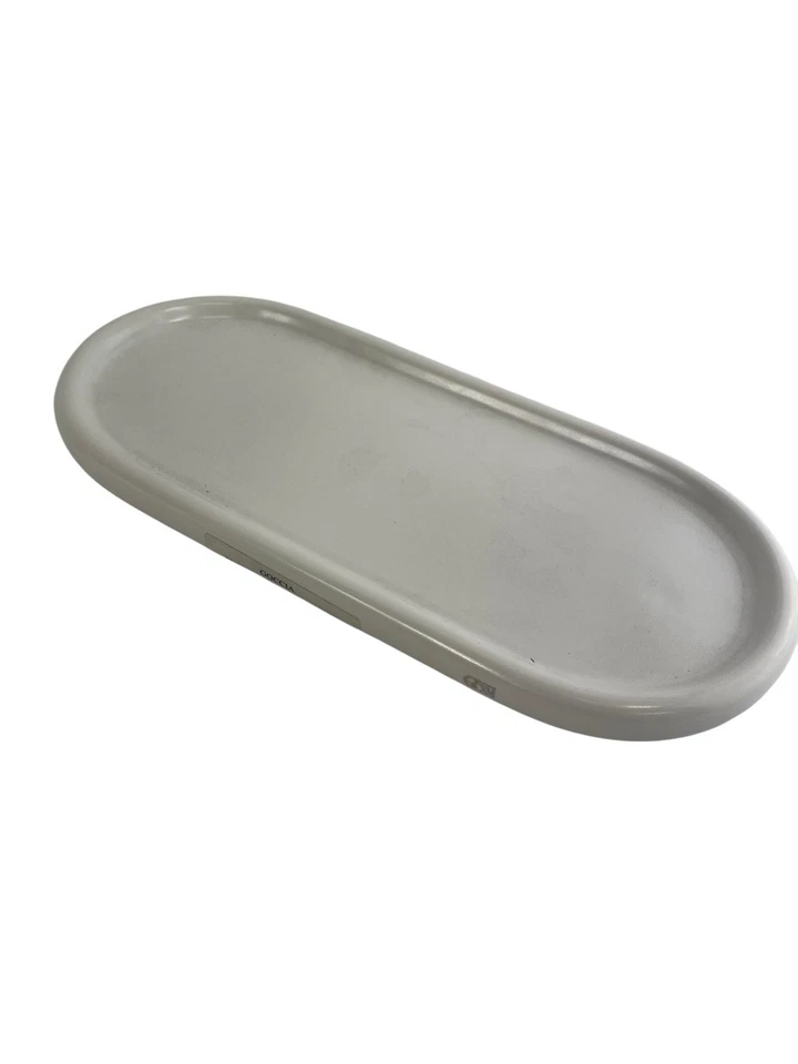 Gessi Goccia Art. Jabonera de cerámica 38155 blanca 12" x 5,5" Foto 2 de 4