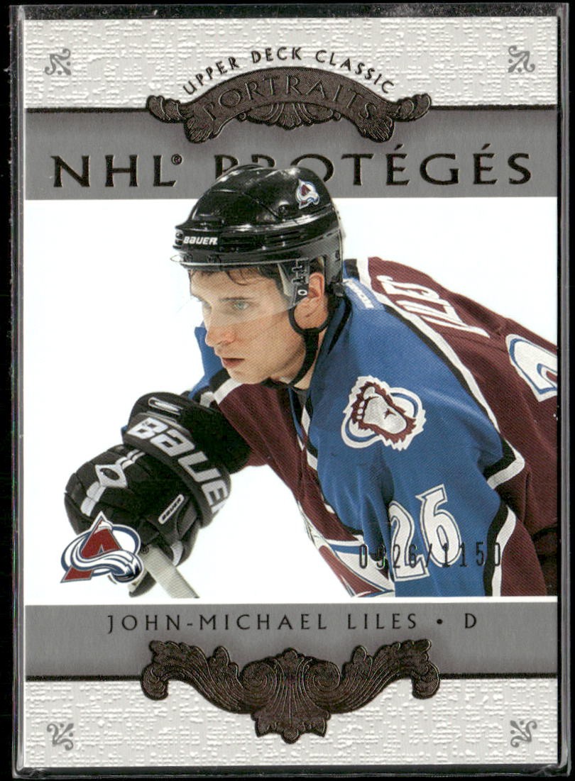 2003-04 Upper Deck Classic Portraits John-Michael Liles RC /1150 #184 Avalanche
