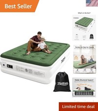 Comfortable Full Size Air Bed with Built-in Pump - 660 lbs, Easy to Transport