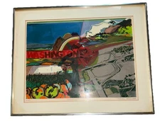 MCM Thomas Seawell "Washington” Pencil Signed And Numbered 3-21 Serigraph