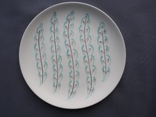 Poole freeform pottery feather drift 23 cm plate Alfred Read c 1955-59