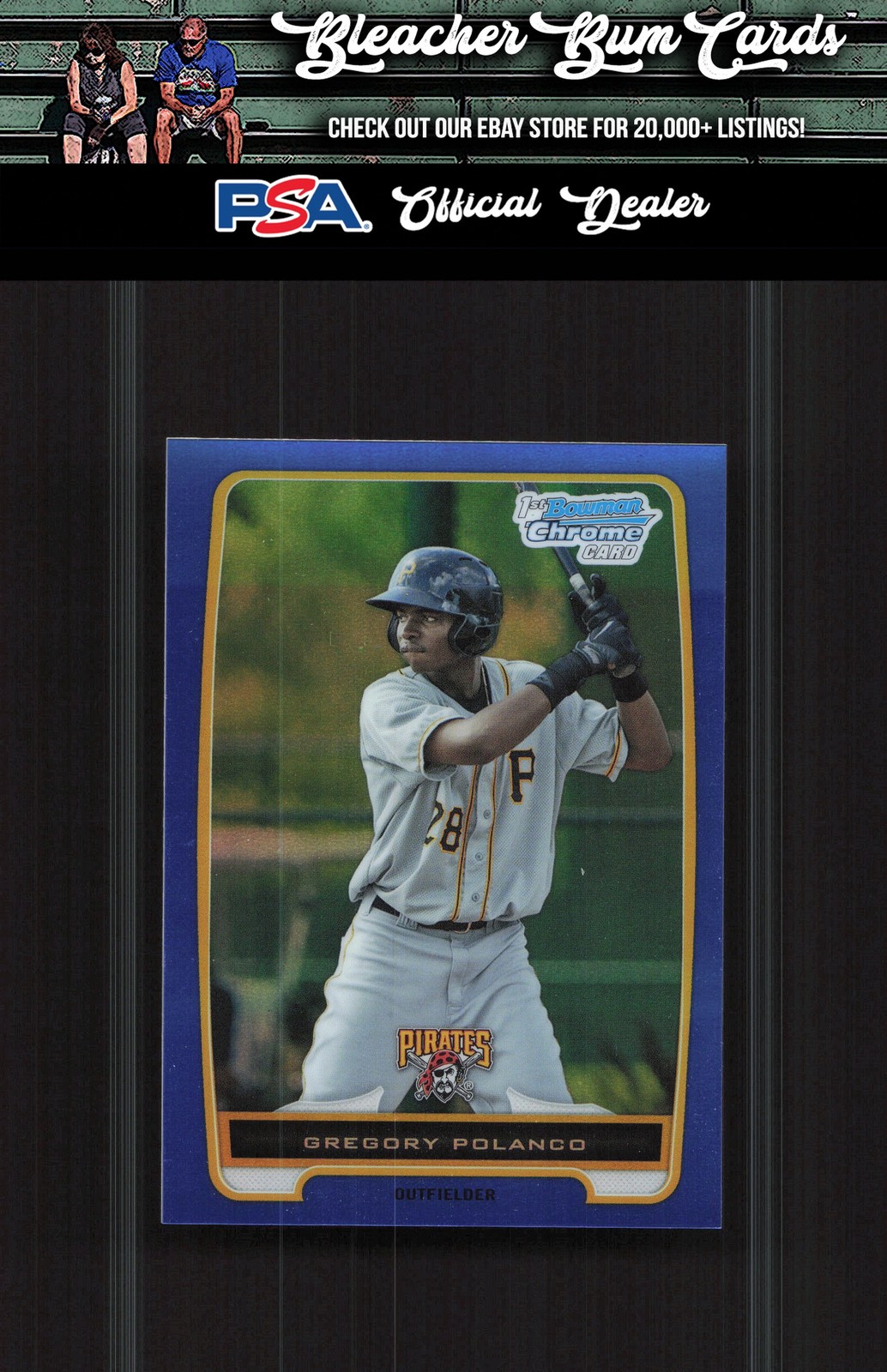 2012 Bowman Chrome BCP182 Gregory Polanco Prospects Blue Refractor #/250