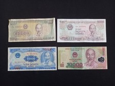 VIETNAM 1000 + 2000 + 5000 + 10000 DONG Banknotes - Circulated