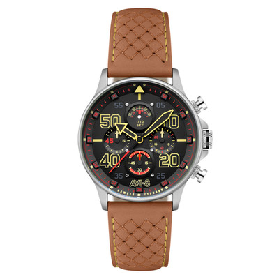 AVI-8 Hawker Typhoon Coningham Stainless Steel 42mm Japanese Quartz Wristwatch A