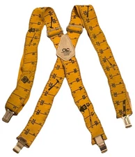 Custom Leathercraft Ruler Pattern Work Suspenders, 1 Size Fits All. 110RUL