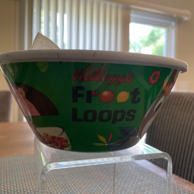 Vintage Kellogg's 100th Anniversary Fruit Loops Cereal Bowl Oot-fray Oops-lay