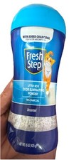 Fresh Step Cat Litter Box Odor Eliminating Powder with Charcoal, Unscented Cat