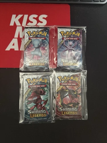 Pokemon Shining Legends Booster Packs - 4 Factory Sealed Booster Packs - Artset
