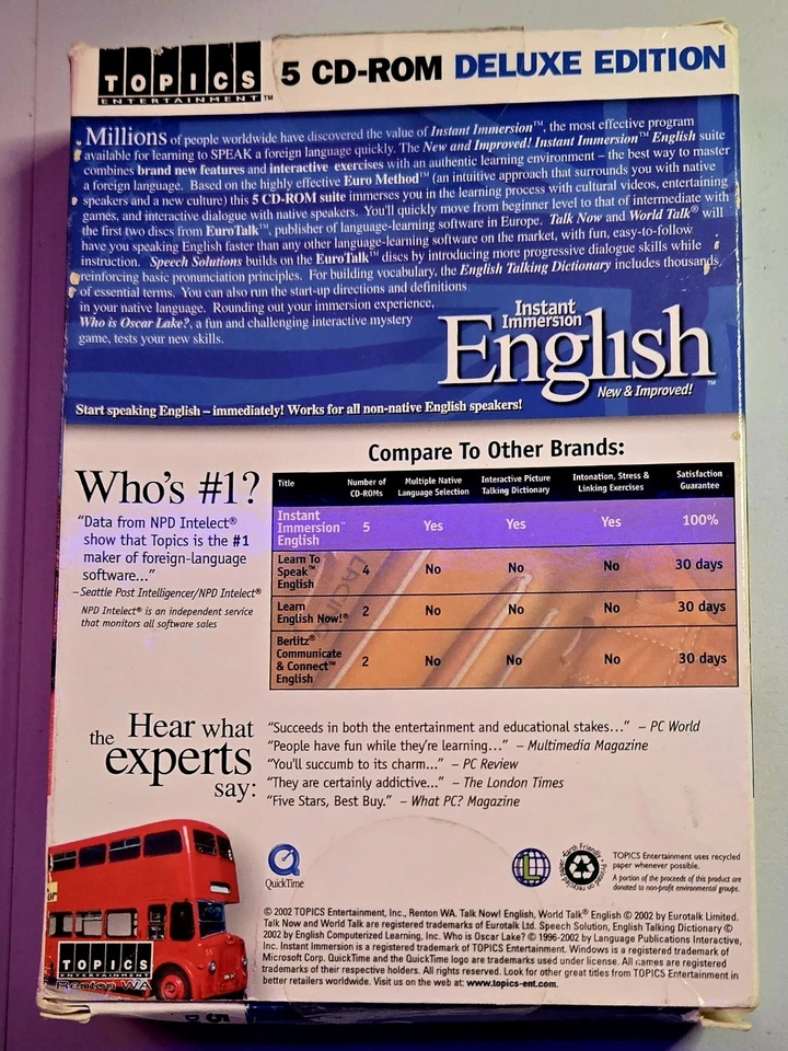 Inmersión Instantánea Inglés (Juego de 5 CD-ROM) Foto 2 de 2