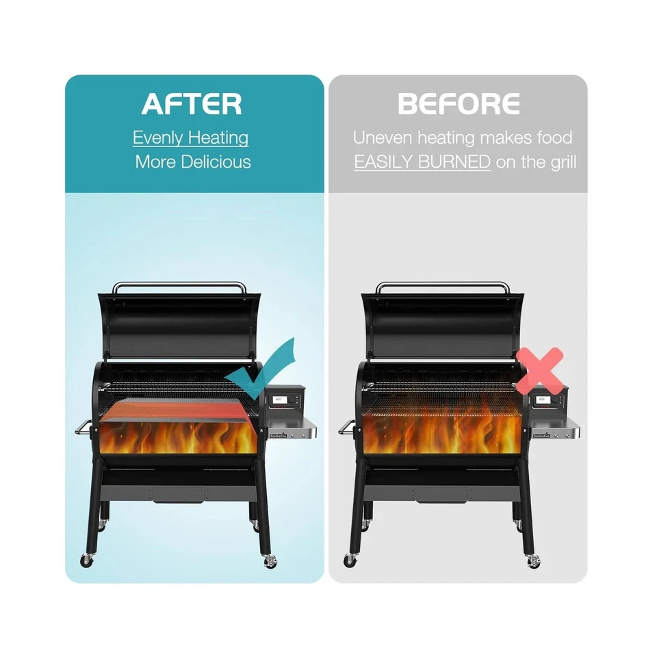 Repuesto deflector térmico de bandeja de goteo para Traeger serie 22, Traeger Pro 575, Lil Tex Foto 2 de 4