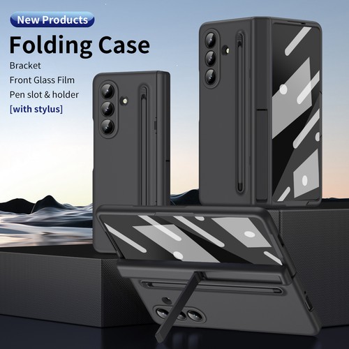 For Samsung Galaxy Z Fold 7 Shockproof Stand PC Case Screen Protector w/ Stylus - Picture 2 of 20