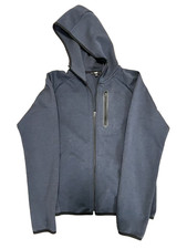 Uniqlo Hoodie Mens Navy Blue Full Zip Tech Gorpcore Performance Jacket Good Deal