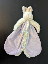 NWT Bunnies by the Bay Lovey Bunny Security Blanket Best Friend Bloom Purple