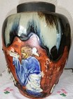 Antique 19th Century Lg Japanese Sumidagawa Sumida Gawa Pottery Vase RARE FIND — photo 7