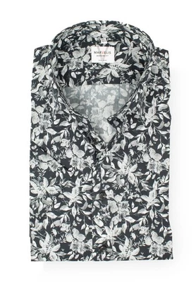 Marvelis Herren Kurzarmhemd Kurzarm Non-Iron Modern Fit,Florales Muster,New Kent - Bild 1 von 3