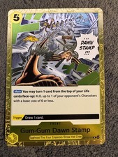 Gum-Gum Dawn Stamp OP13-117 English Carrying On His Will Foil NM