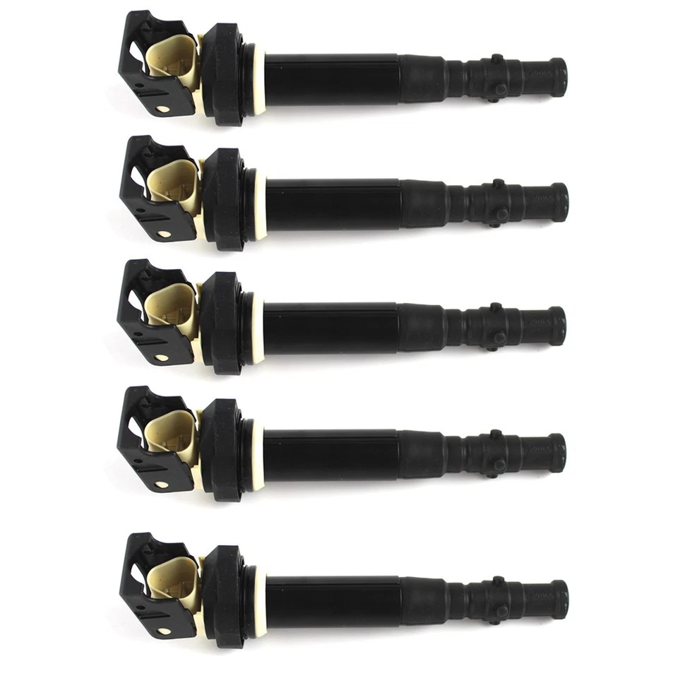 Set of 5 Ignition Coils For 2006-2010 BMW M5 M6 5 Series E60 E63 E64 12137841556 Foto 4 de 4