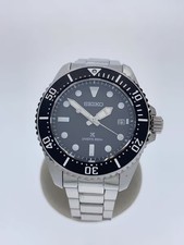 SEIKO Solar Watch Analog Stainless BLK SLV V157 00A0
