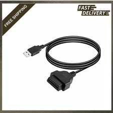 Obd2 To Usb Cable Obdii Female To Usb A Male Power Supply Cable Vehicle