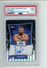 2025 Topps Chrome WWE Andrade #BBA-AND Blue Brand Black Geometric Auto 2/2 PSA 9