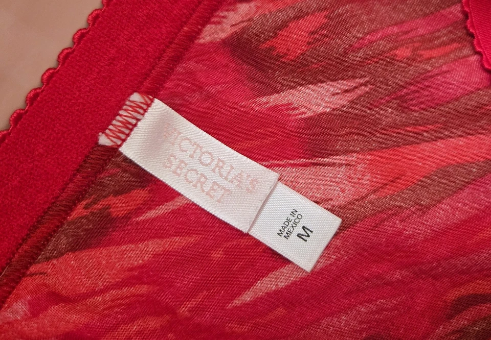 Bragas calzoncillos de satén de segunda piel pretinada firma Victoria's Secret vintage M Foto 3 de 3