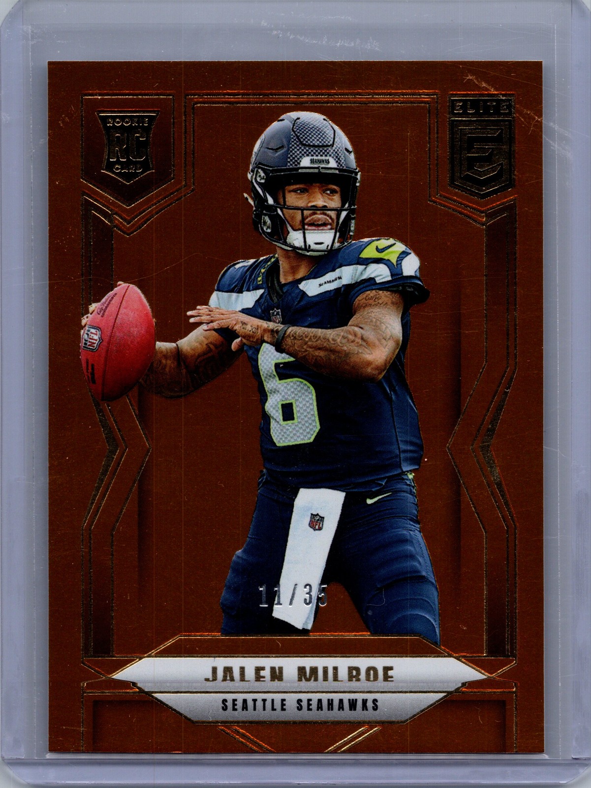 2025 Donruss Elite #131 Jalen Milroe Bronze #/35