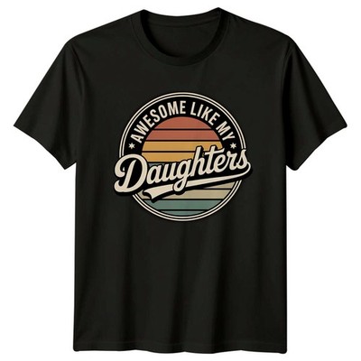 Awesome Like My Daughters Herren T-Shirt Mädchen Papa Vaterschaft Vatertag Geschenk
