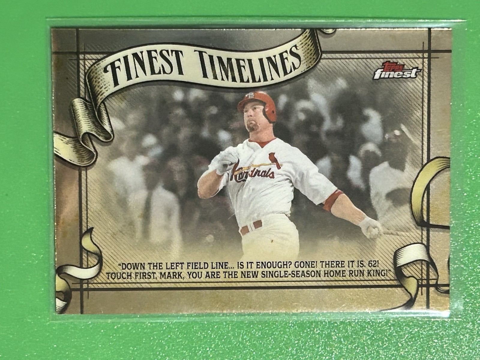 Mark McGwire 2026 Topps “Finest Timelines” #FT-25 St. Louis Cardinals