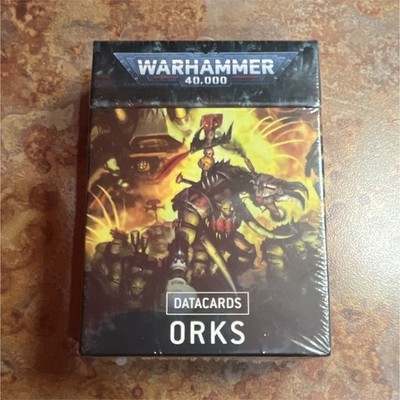  Warhammer 40K Orks Datacards Card Set (SEALED)