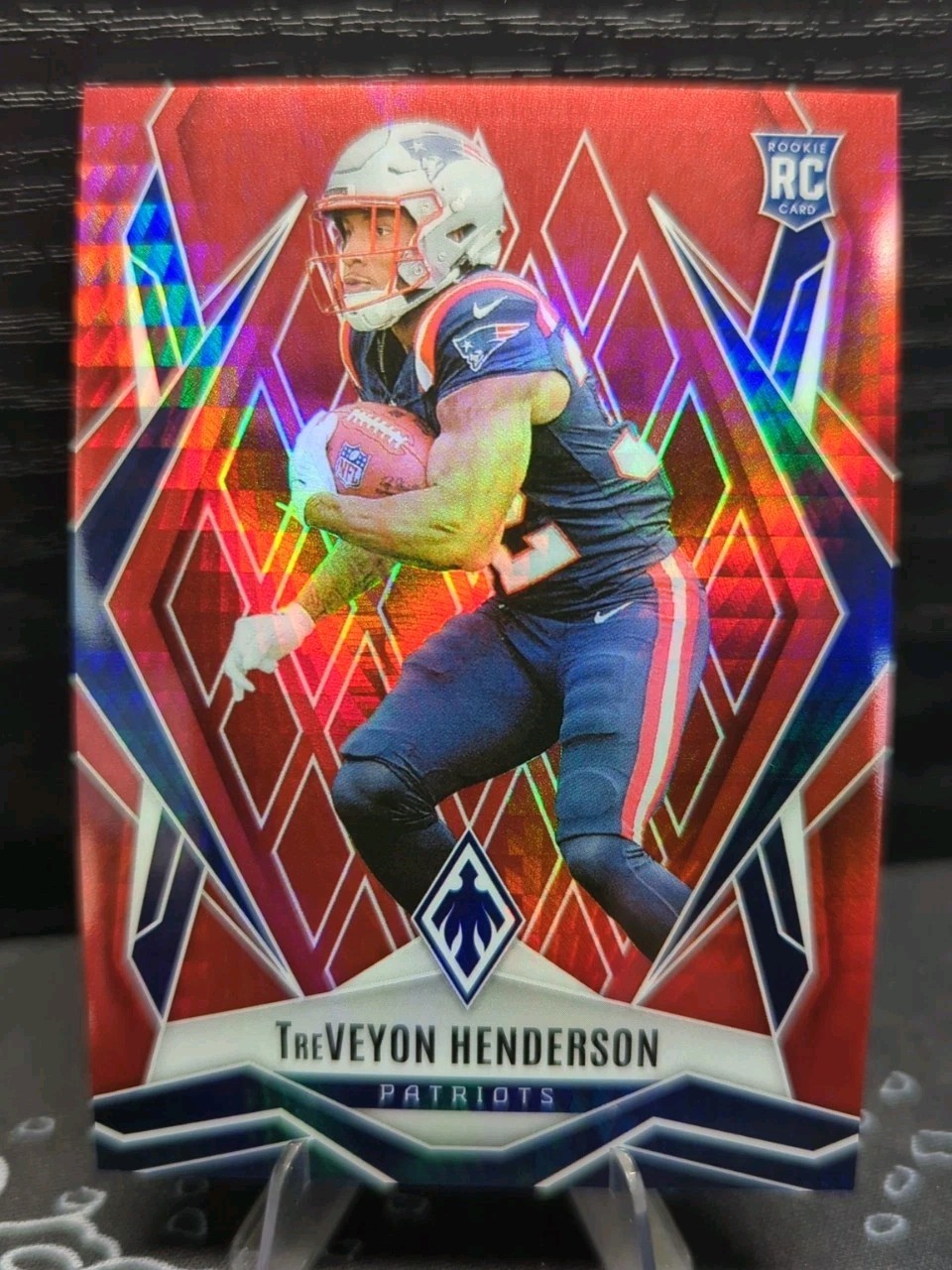 2025 Panini Phoenix TreVeyon Henderson Rookie Red Hyper Color Match /399 RC #187