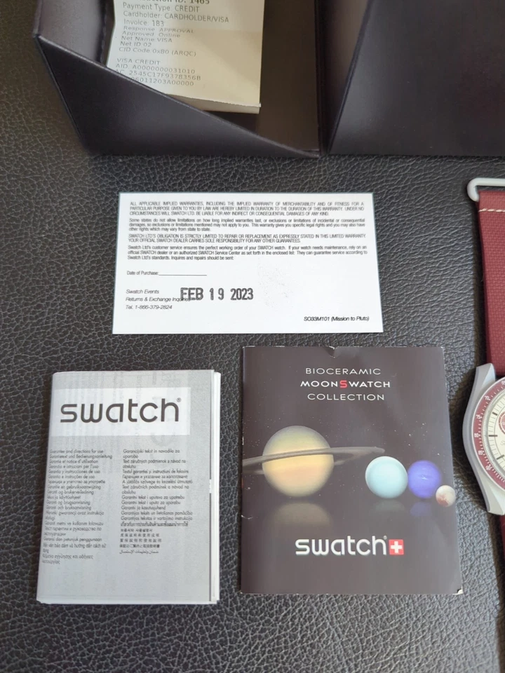 RELOJ OMEGA x SWATCH - MISIÓN A PLUTO Reloj Lunar con Correa Web Exclusiva Moonwatch Foto 3 de 4