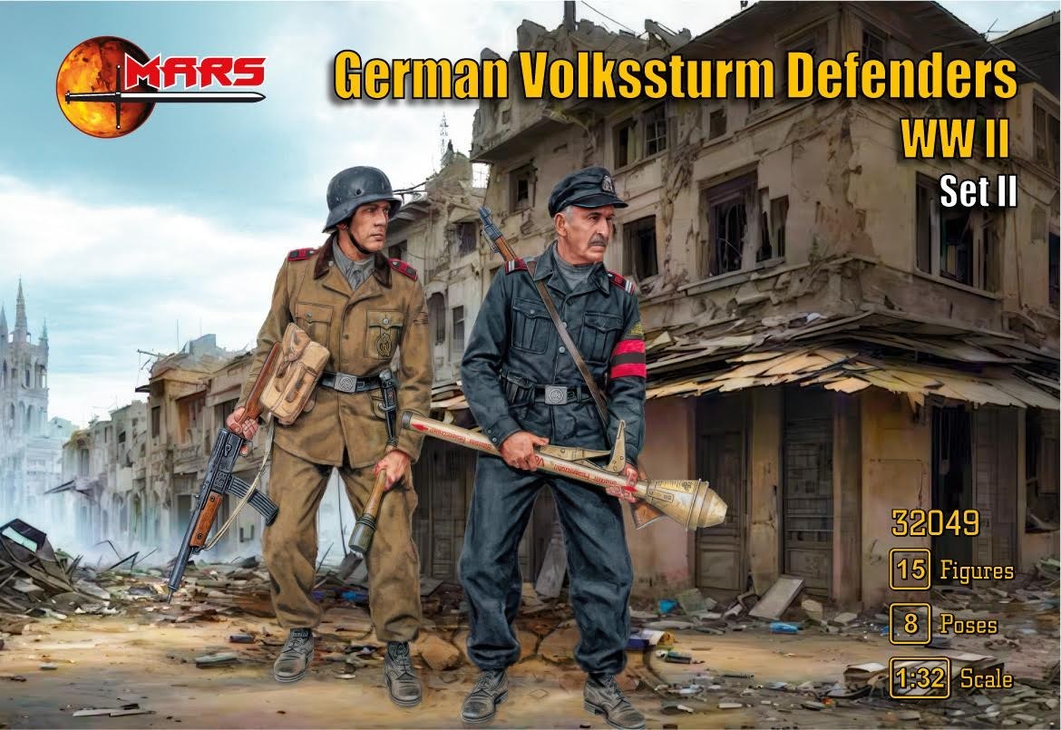 MARS 32049 WORLD WAR II GERMAN VOLKSSTURM DEFENDERS SET II (GRAY
