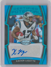 2025 Certified Xavier Legette Potential Signatures Mirror Auto /75 SP Panthers