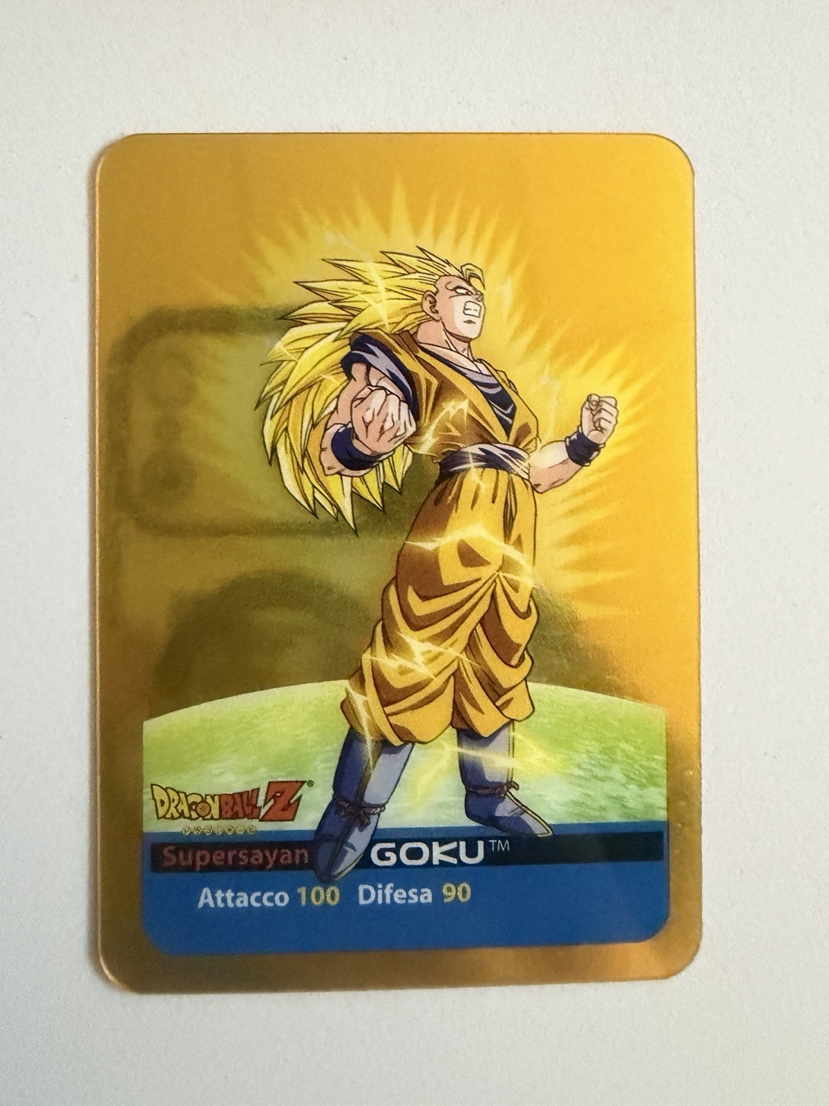 Goku Suoer Sayan 3 Lamincards N 17 Dragonball Z