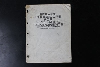 Bale Wagon Service Manual Hydraulic Components Repair Book SPIC BWSM-48-970W