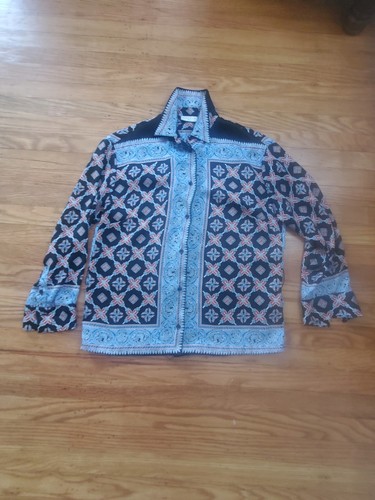 Sandro, Sandro Paris Button Up Shirt long Sleeve WOMEN'S Sz 36 USA Sz 4